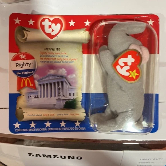 American trio McDonalds beanies.Lefty Righty Libearty. - Picture 6 of 7